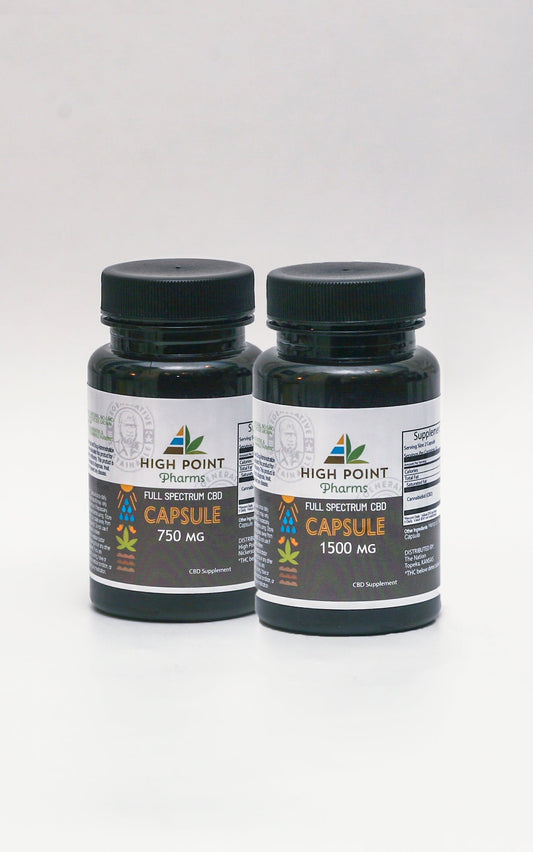 Capsules - Full Spectrum CBD 750mg-1500mg- CLOSING SALE